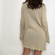 long tie front cardi - large