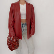 red acrylic ark bag