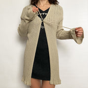 long tie front cardi - large