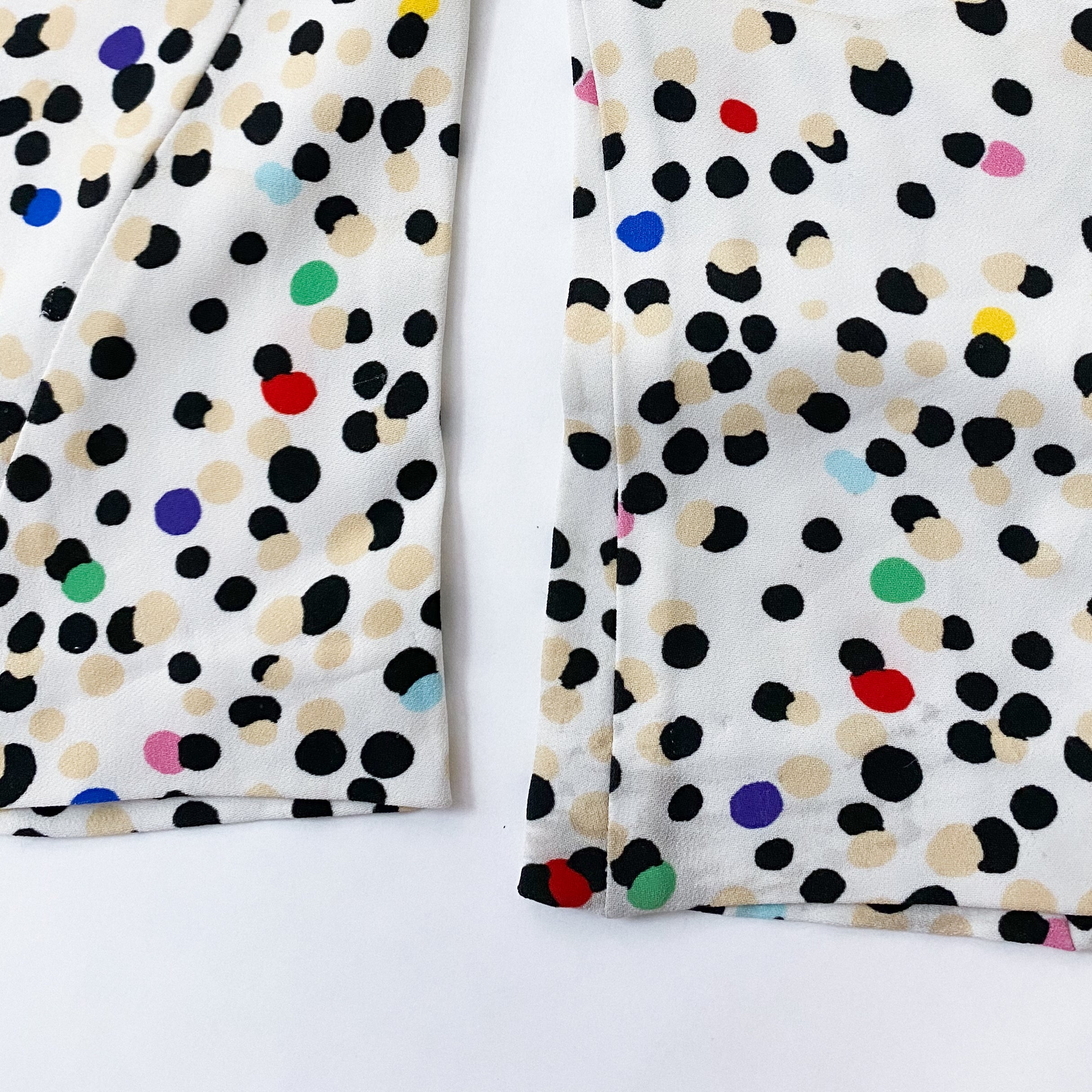Just Cavalli White Polka Dot Pants - Size 6