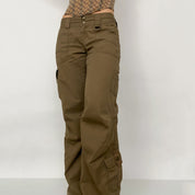 Y2K Brown Low Rise Cargos