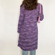 y2k purple long cardi - medium