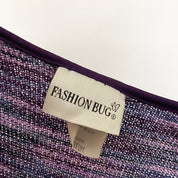 y2k purple long cardi - medium