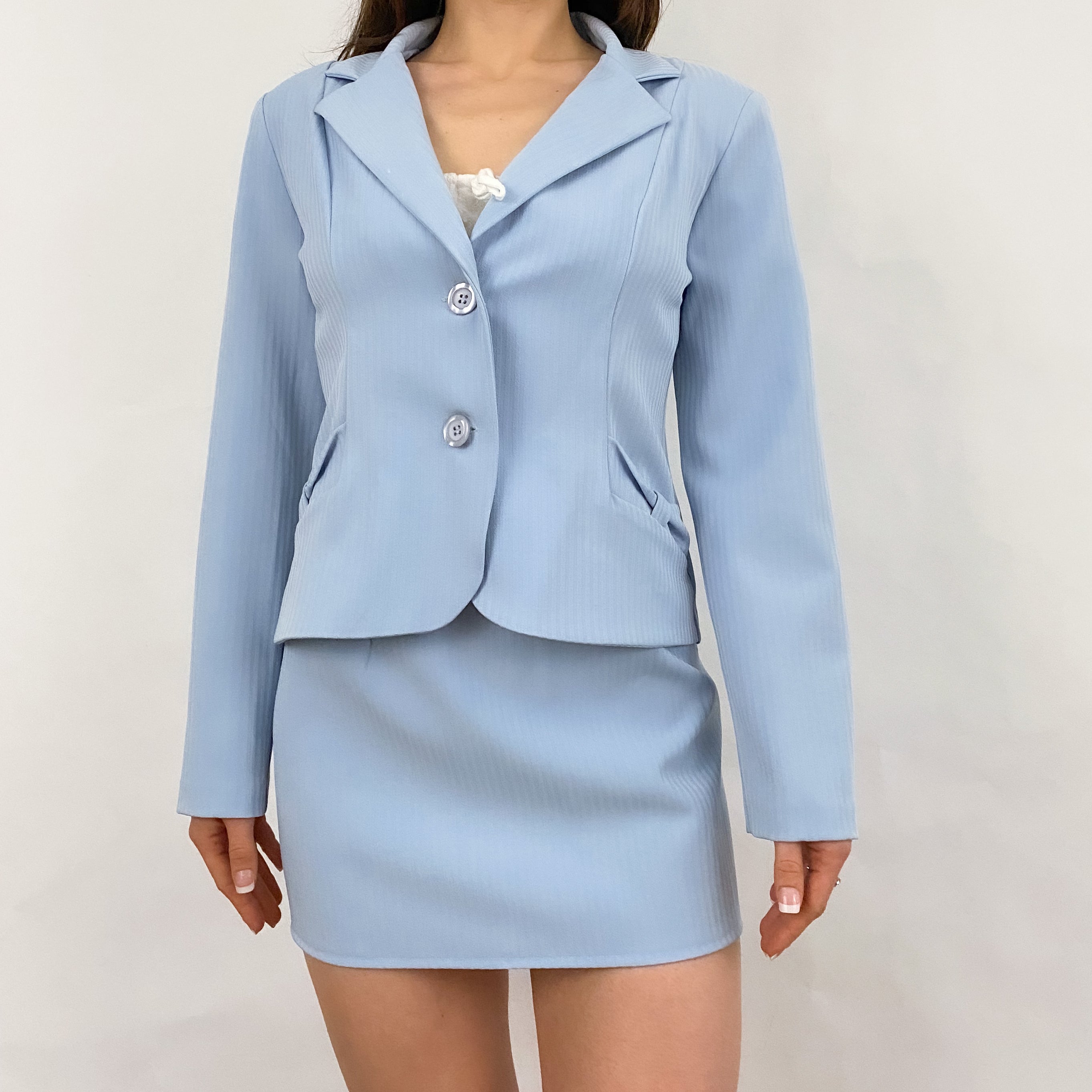 Powder Blue Suit Set - 7/8
