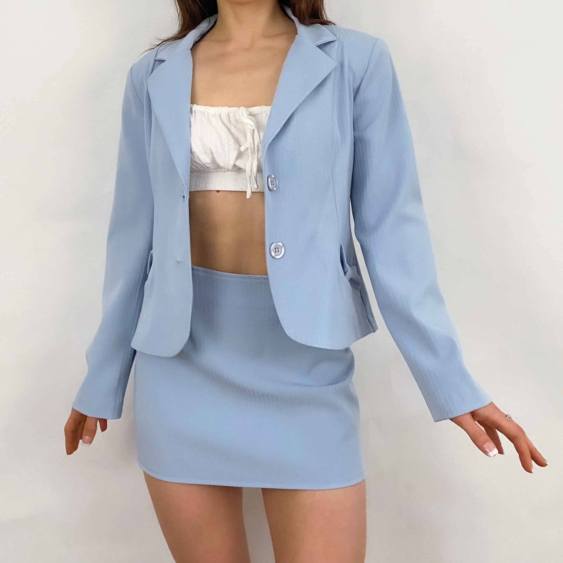 Powder Blue Suit Set - 7/8