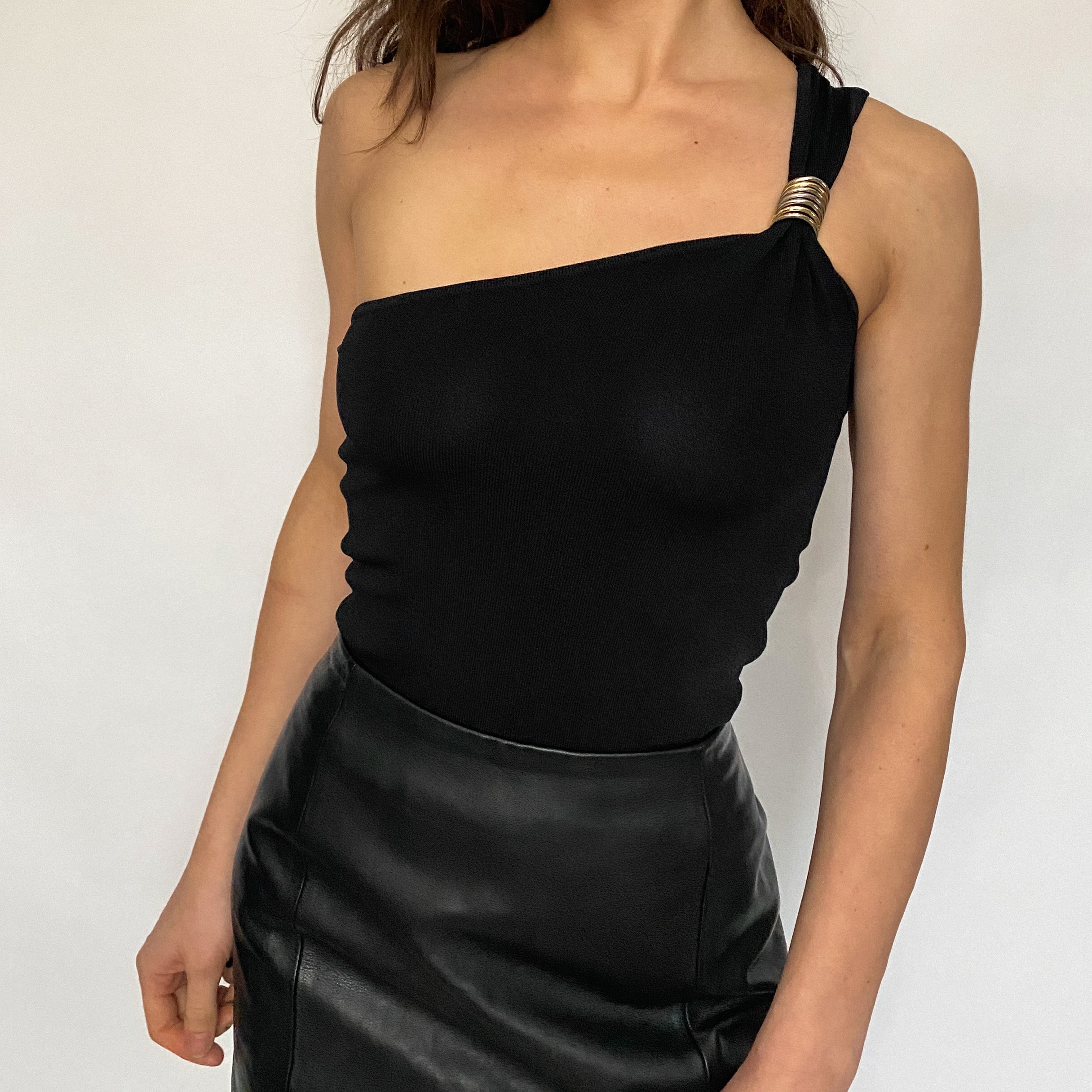 one shoulder knit - xsmall
