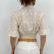 Vintage Sequin Embroidered Top - 38/M