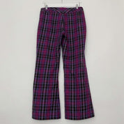 Y2K Purple Plaid Pants