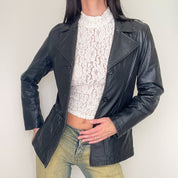 Wilson's 90s Vintage Black Leather Jacket