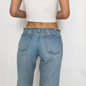 reworked 90’s chain jeans - size