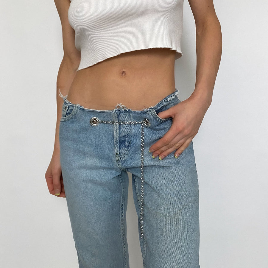 reworked 90’s chain jeans - size