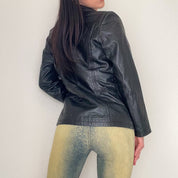 Wilson's 90s Vintage Black Leather Jacket