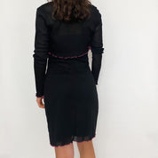 mesh midi dress and cardi set - medium