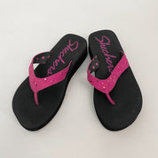 platform thong sandals - size 7