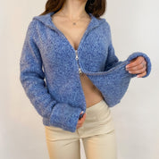 90's Hooded Double Zip Sweater