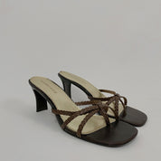 square toe slides - size 9.5