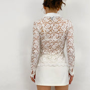 Floral Lace Blouse - Medium