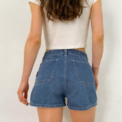 90's Lace Up Denim Shorts - Size 9