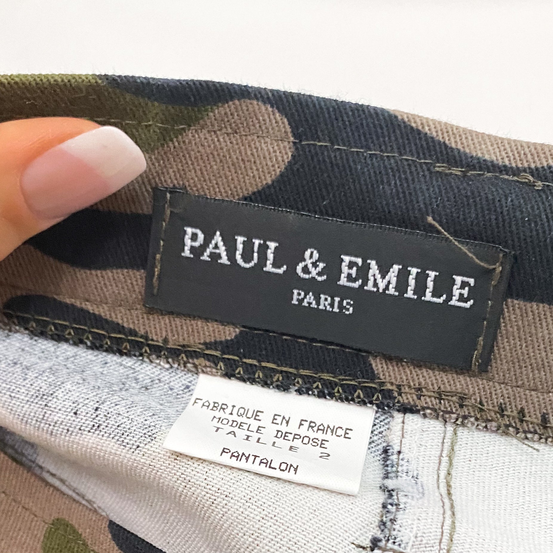 Mid Rise Camo Flare Pants