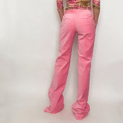 bubblegum velvet trousers - size xs long