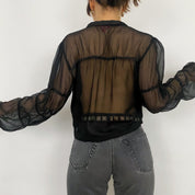 Guess Black Chiffon Blouse
