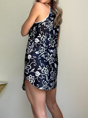 Floral Mod Lingerie Slip Dress