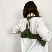 Faux Leather Olive Vest