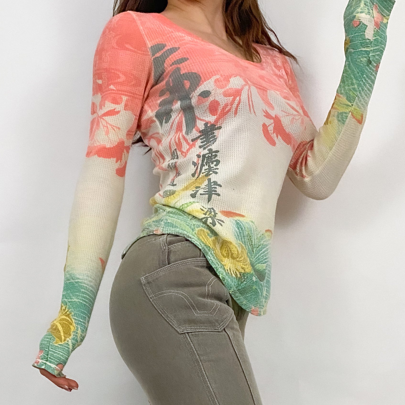 Early 2000's Lucky Brand Japanese Thermal