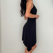 Black 2000s Halter Mini Dress