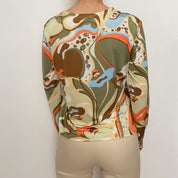 groovy abstract longsleeve - size m