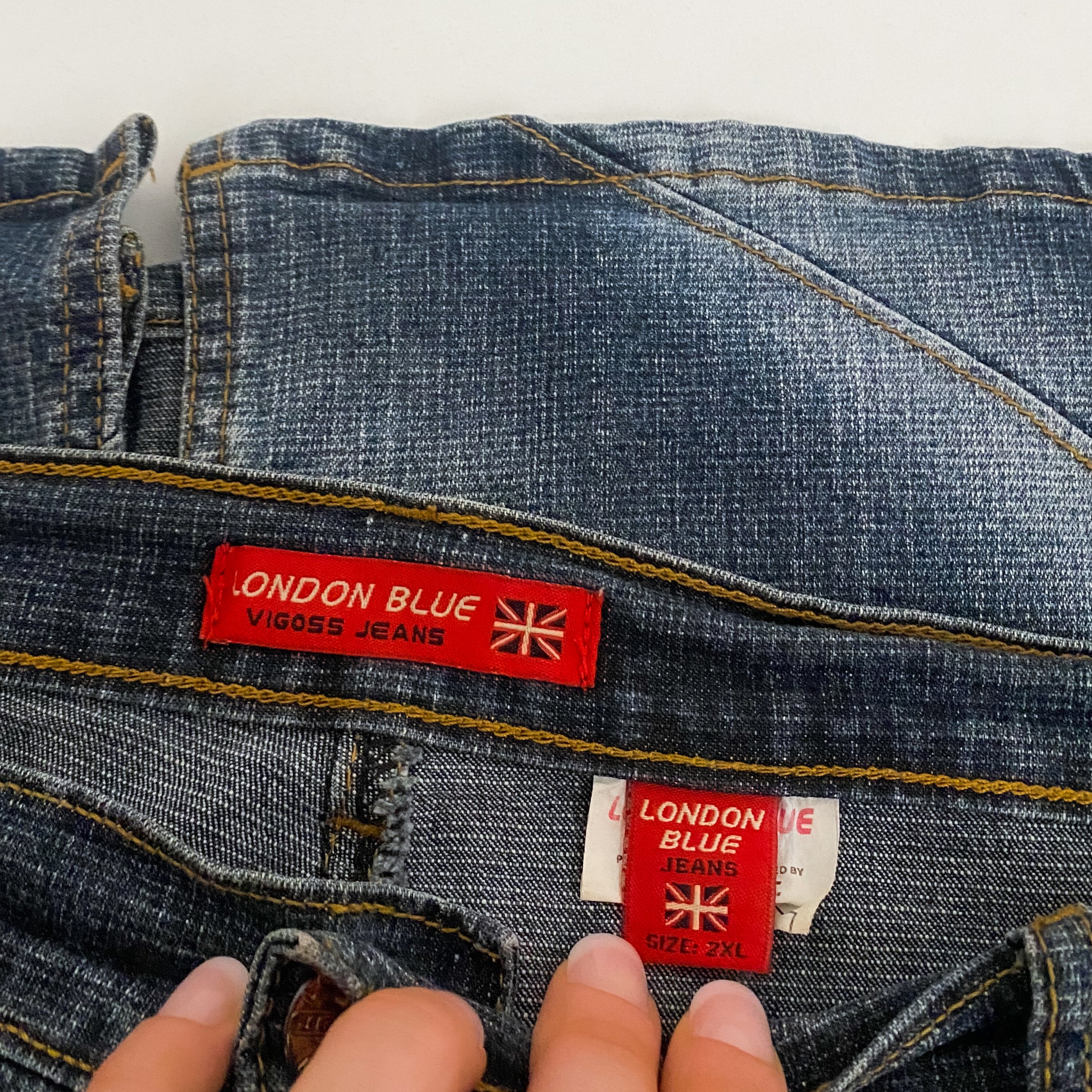 Y2K Plus Size Chevron Denim Midi Skirt