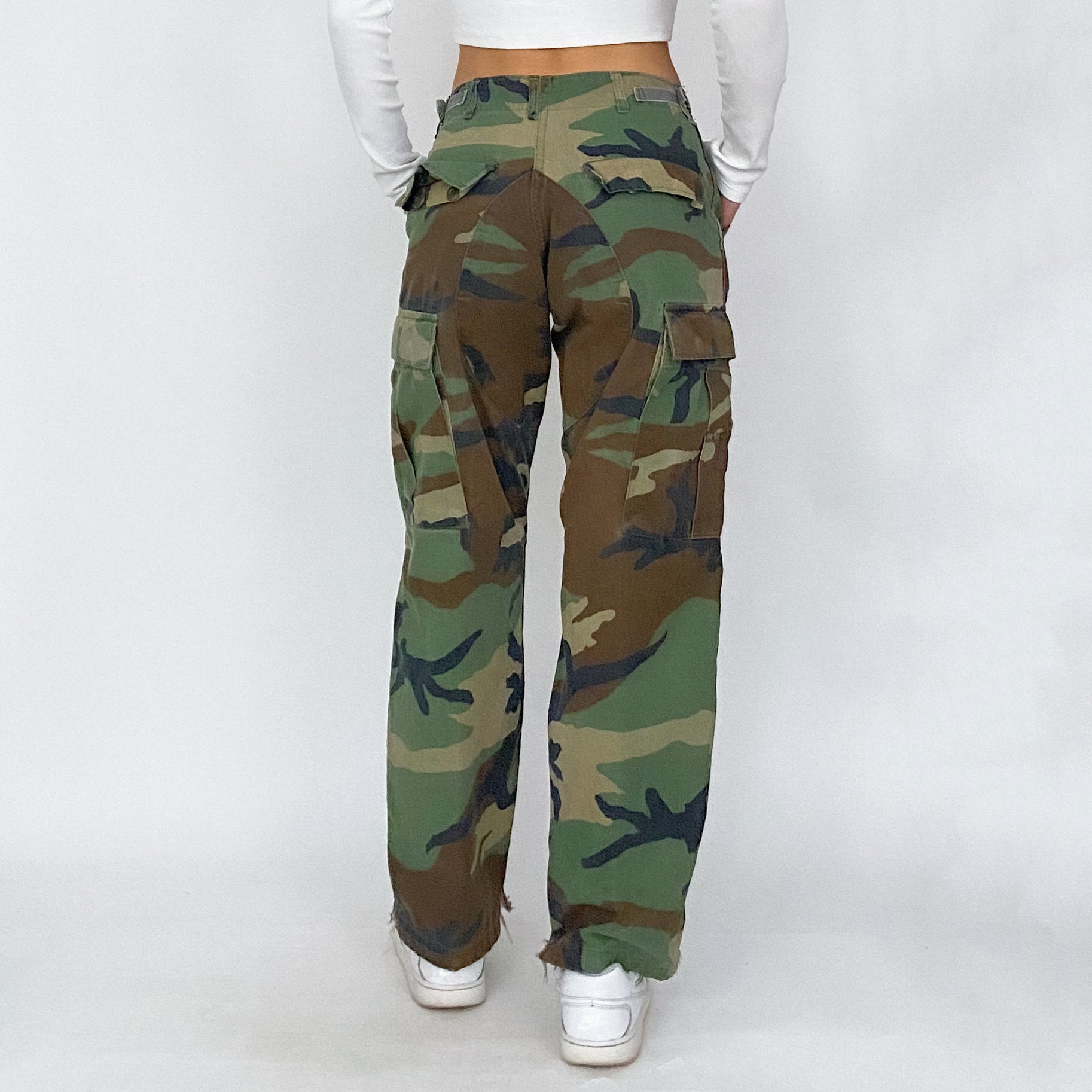 camo cargo pants - xs/s