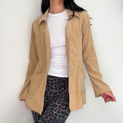 Tan Boho Suede Light Tie Jacket