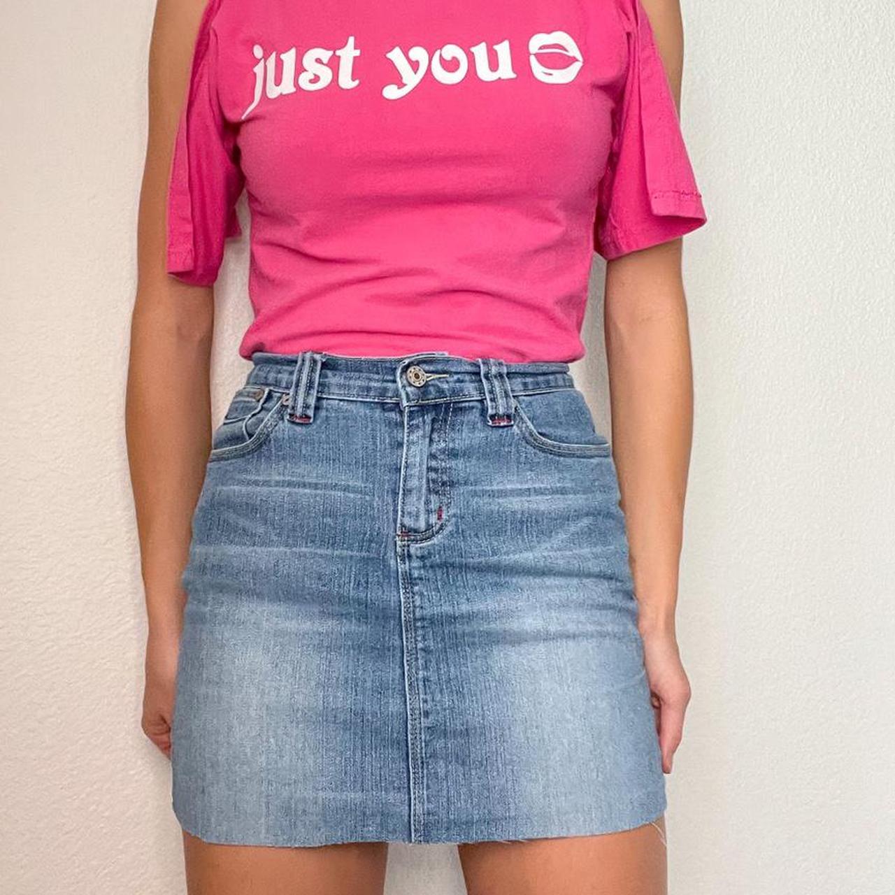 Alibi Denim Mini Skirt