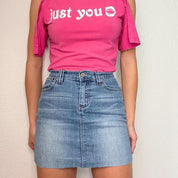 Alibi Denim Mini Skirt