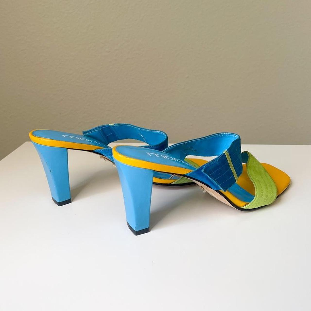 Color Block Y2K Kitten Heels