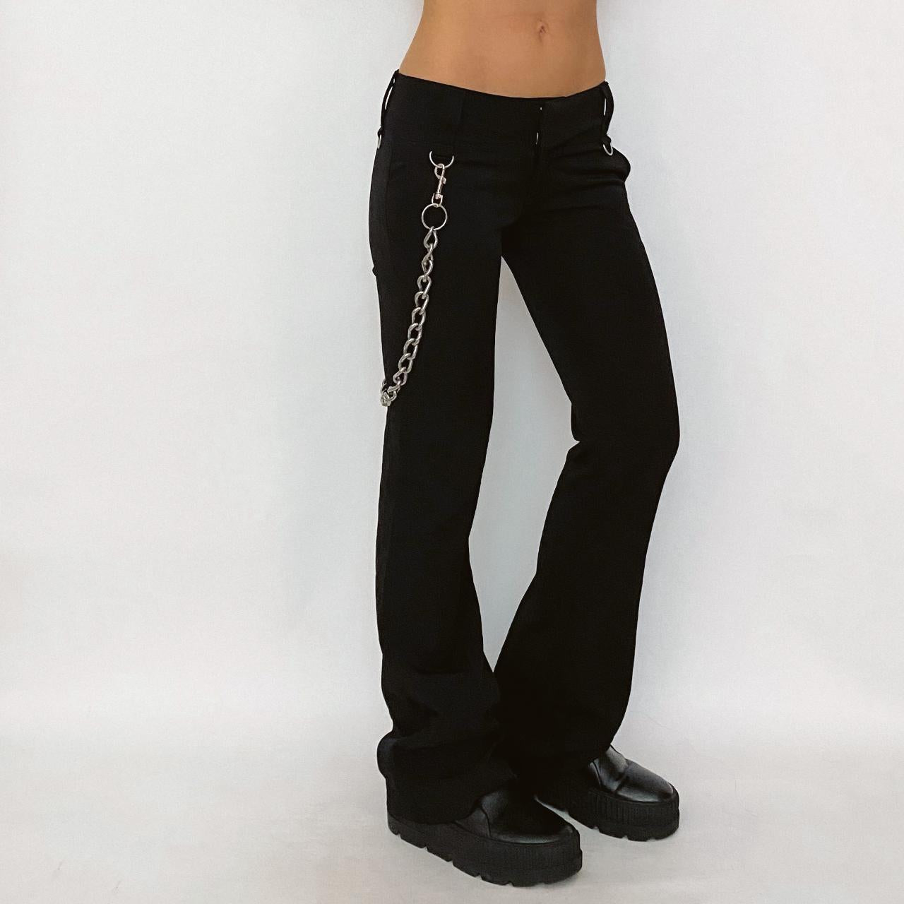 Y2K Mall Goth Chain Trouser Pants