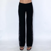 Y2K Black Cut Out Pants