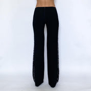 Y2K Black Cut Out Pants