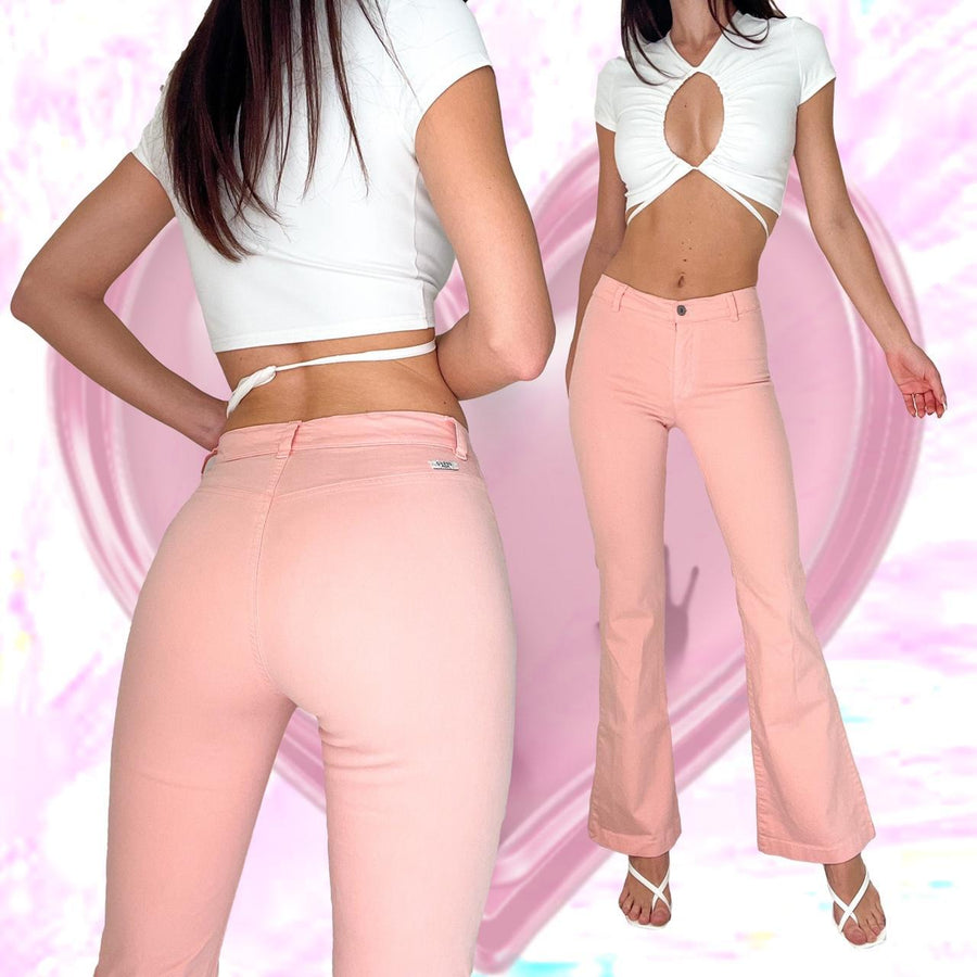 Pink Guess Flare Jeans