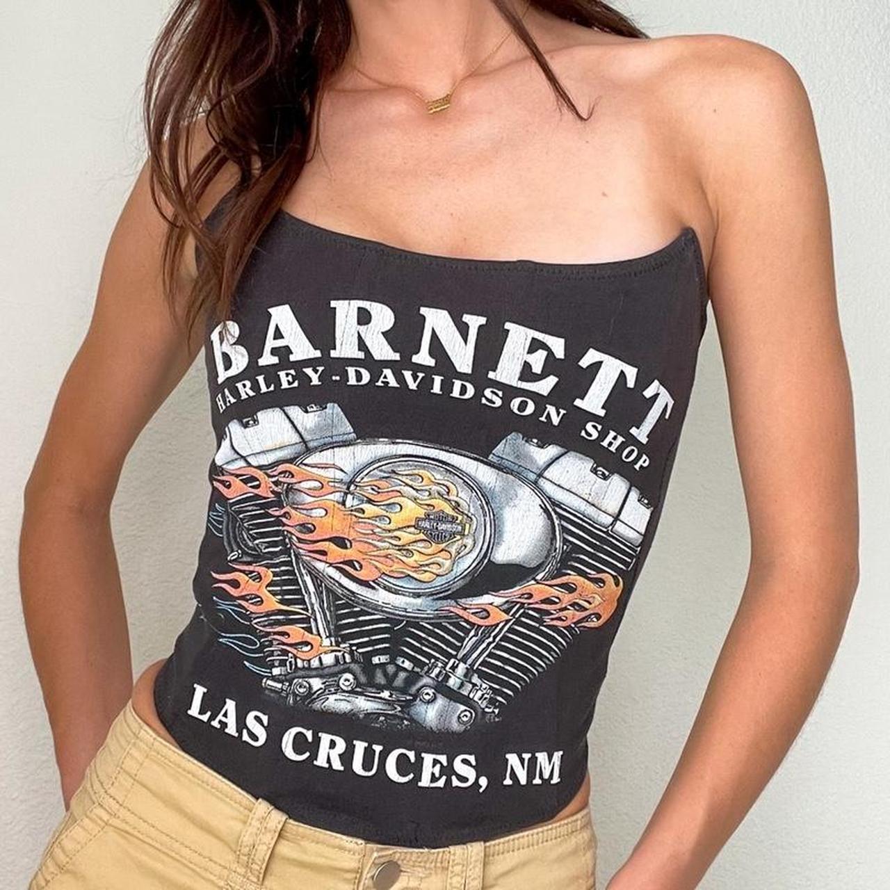 Reworked Black Barnett Harley Corset