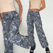 Blue Camo Cargo Pants