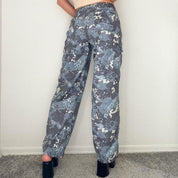 Blue Camo Cargo Pants