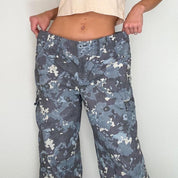 Blue Camo Cargo Pants