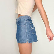 Zana Di Denim Metallic Shorts