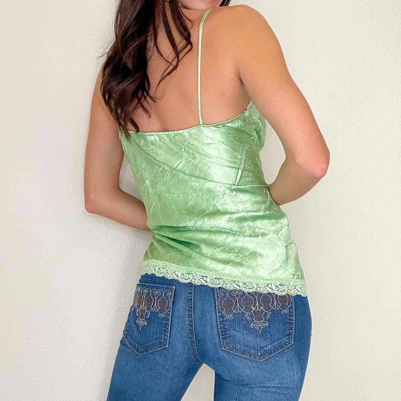 Green Rave Ruched Tank Top