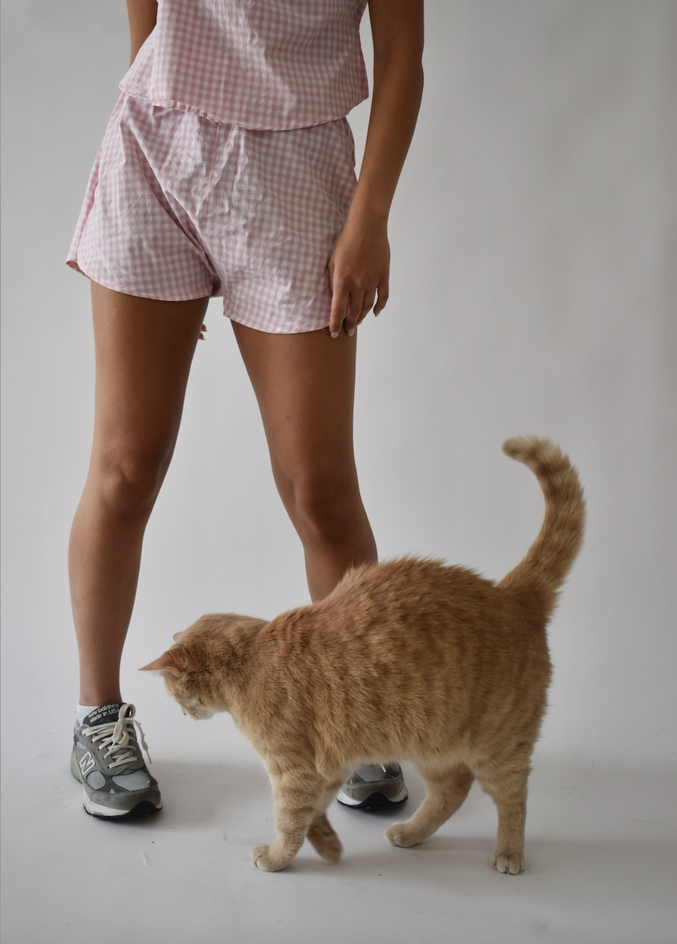 Pink Gingham Shorts