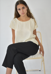 Paisley Silk T-Shirt