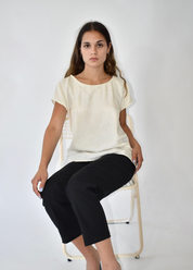 Paisley Silk T-Shirt