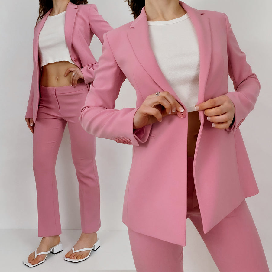 Pink Tailored Pant Suit